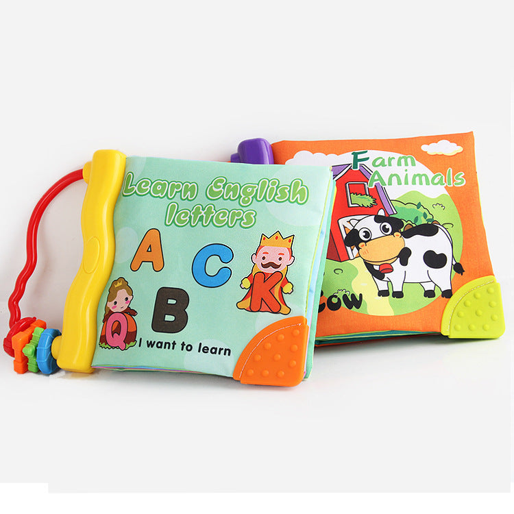 Educational and Animal Sensory Cloth Book