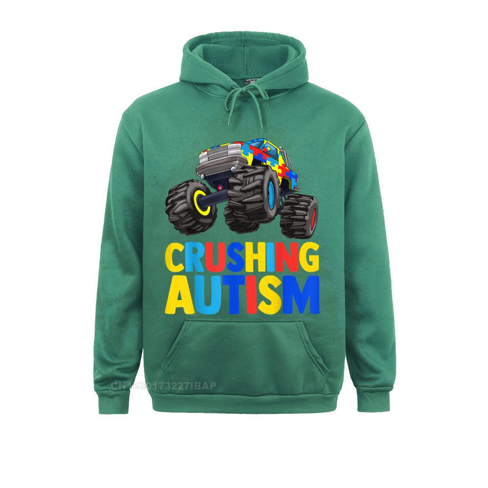 Monster Truck Crushing UNISEX Autism Awareness Hoodie