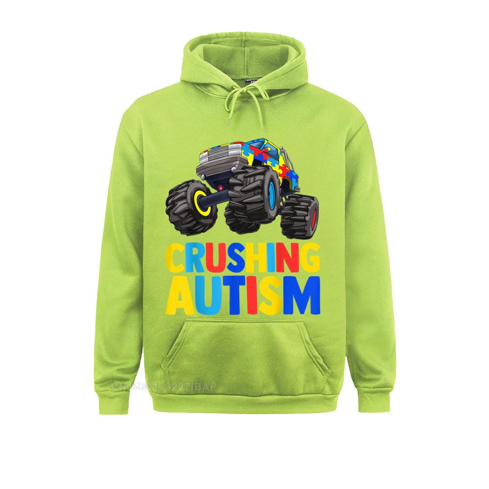 Monster Truck Crushing UNISEX Autism Awareness Hoodie