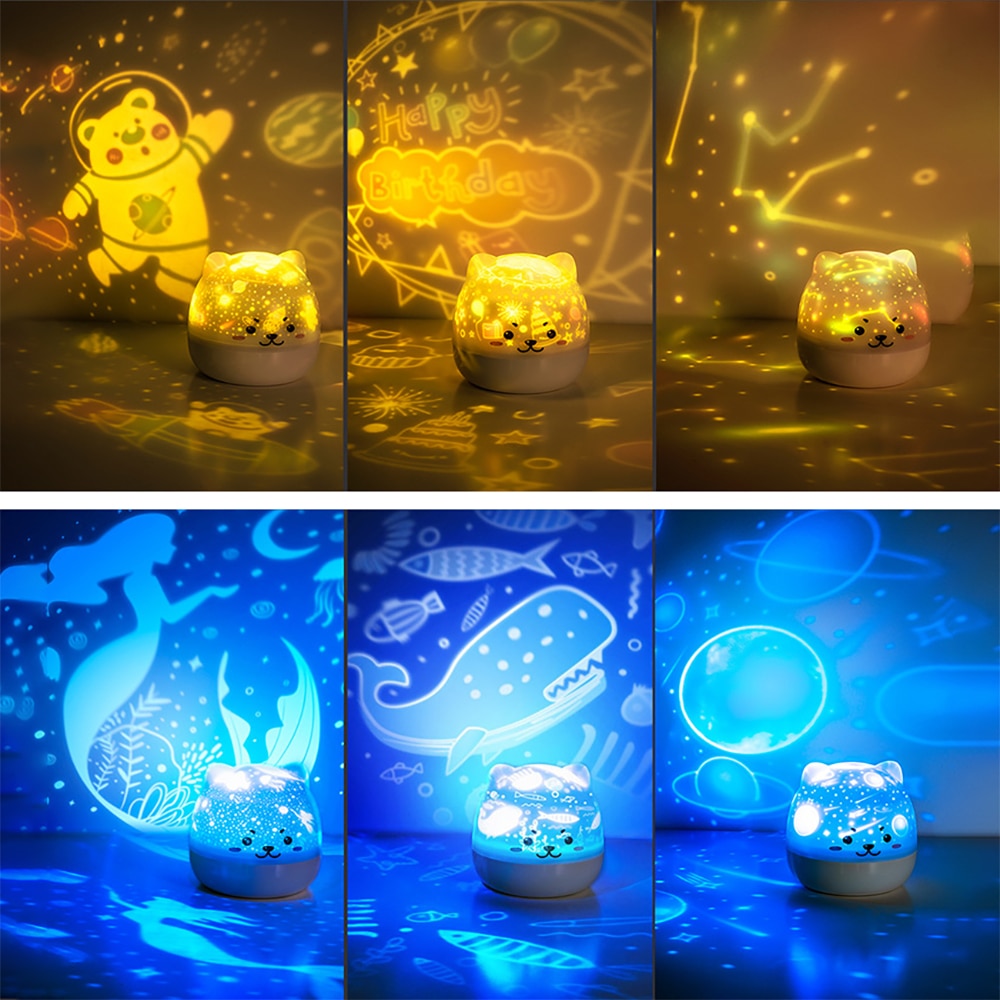 Cute Bear LED Night Lamp with music