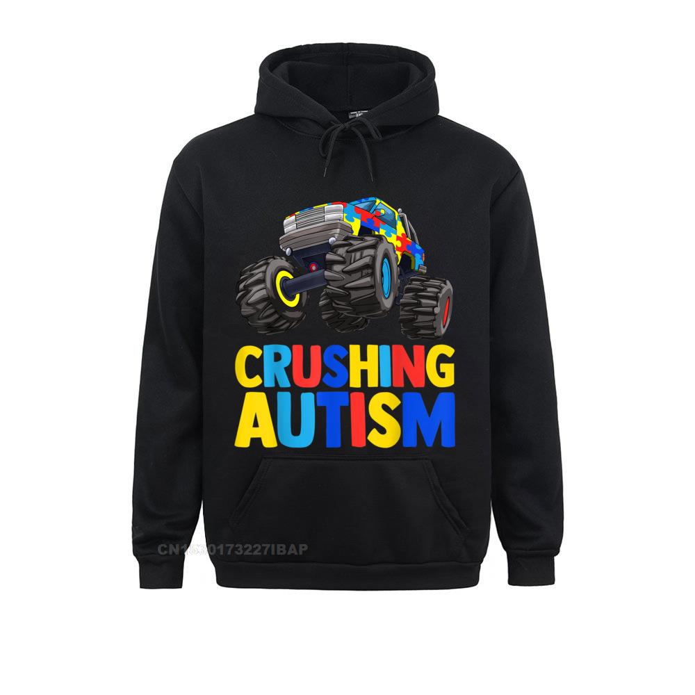 Monster Truck Crushing UNISEX Autism Awareness Hoodie
