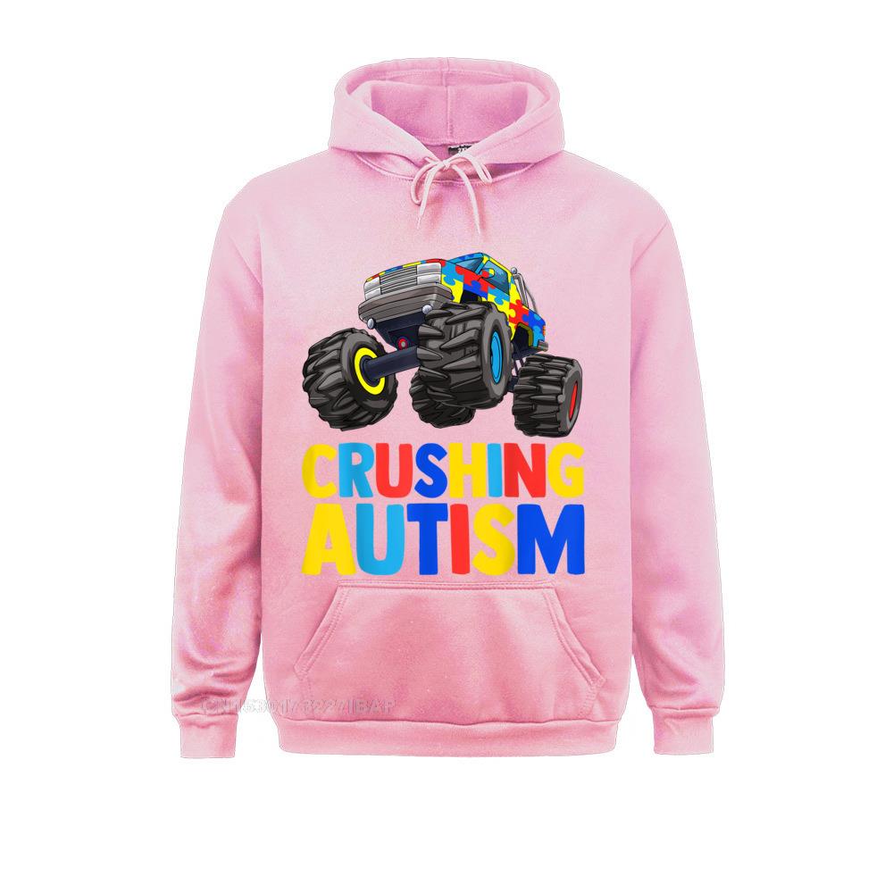 Monster Truck Crushing UNISEX Autism Awareness Hoodie