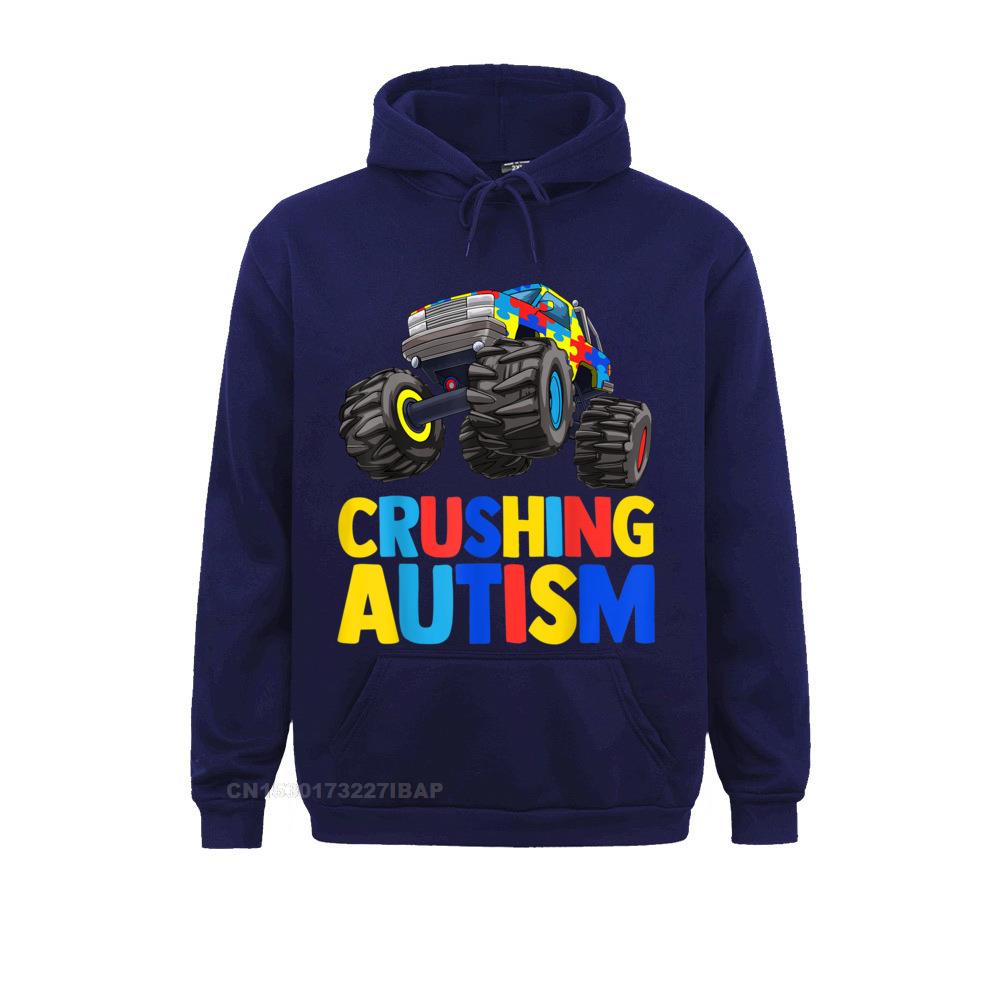 Monster Truck Crushing UNISEX Autism Awareness Hoodie