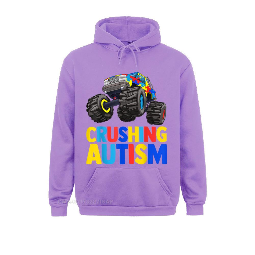 Monster Truck Crushing UNISEX Autism Awareness Hoodie