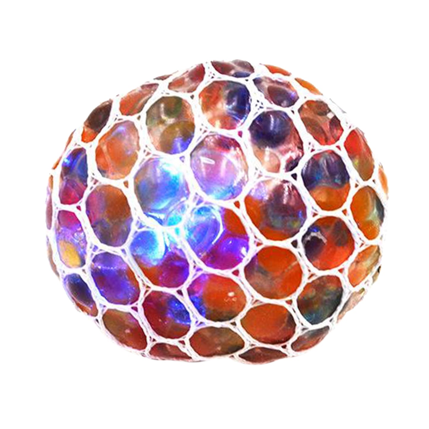 Squishy Mesh Ball LED Glitter sensory Toys