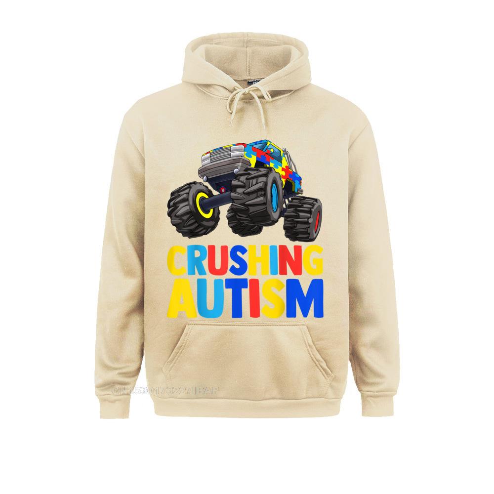 Monster Truck Crushing UNISEX Autism Awareness Hoodie