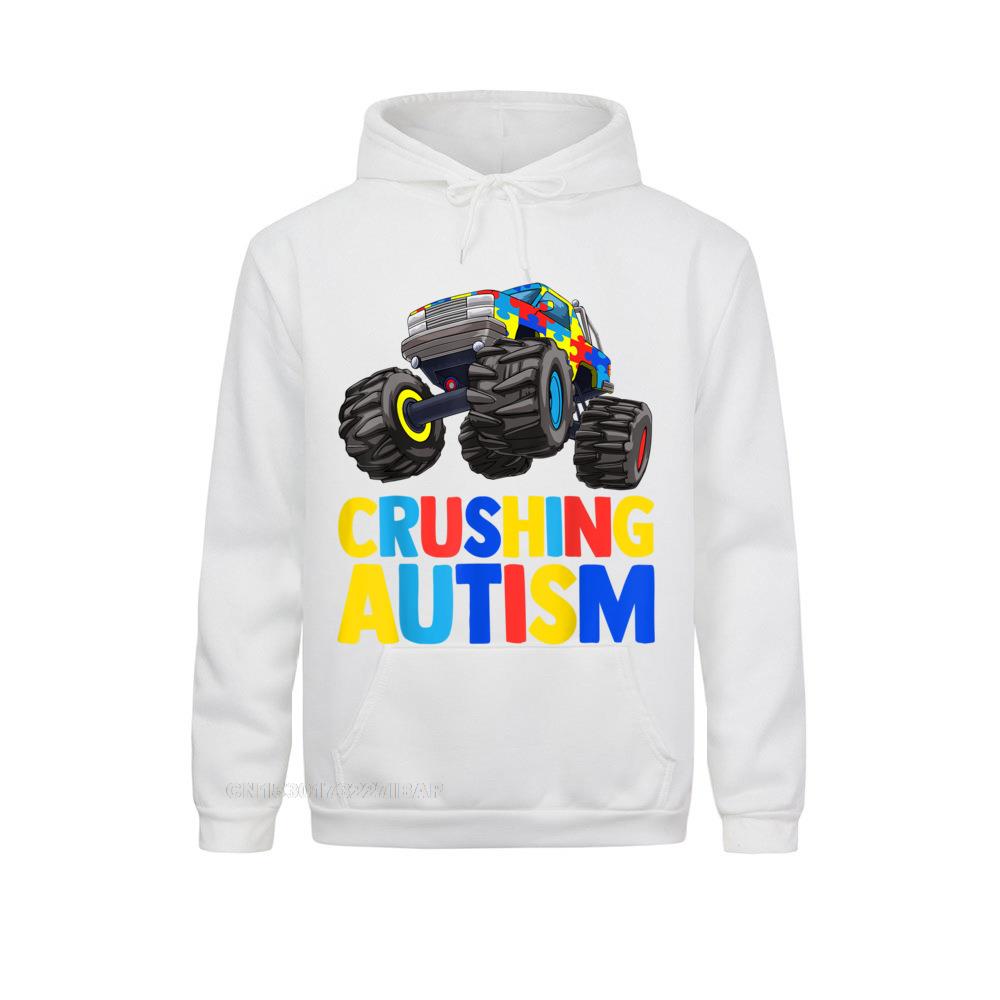 Monster Truck Crushing UNISEX Autism Awareness Hoodie