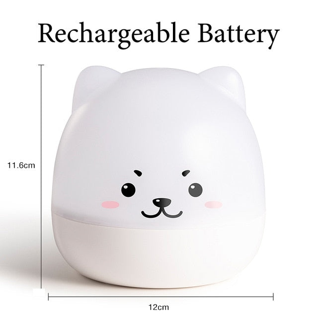 Cute Bear LED Night Lamp with music