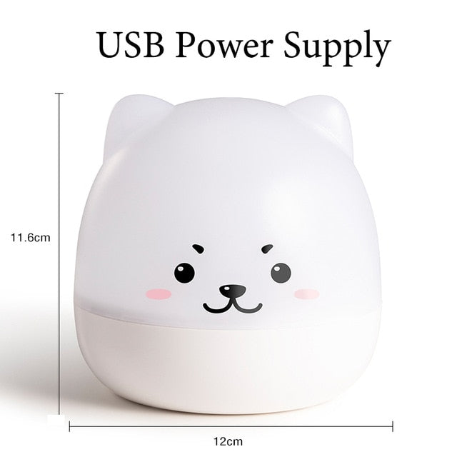 Cute Bear LED Night Lamp with music