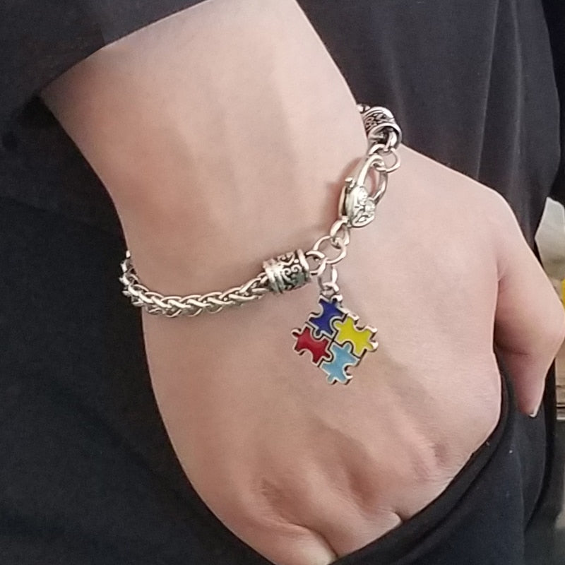 Autism Awareness Charm Bracelet