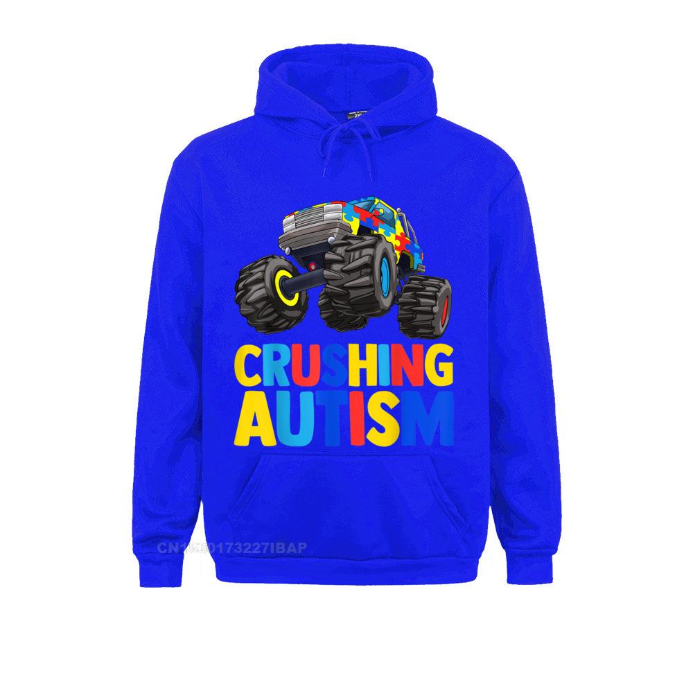 Monster Truck Crushing UNISEX Autism Awareness Hoodie