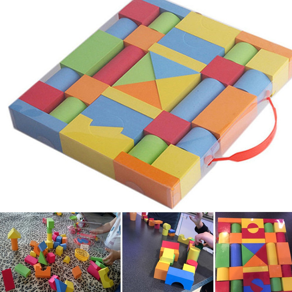 Educational and Fun 38PCS Foam Building Blocks