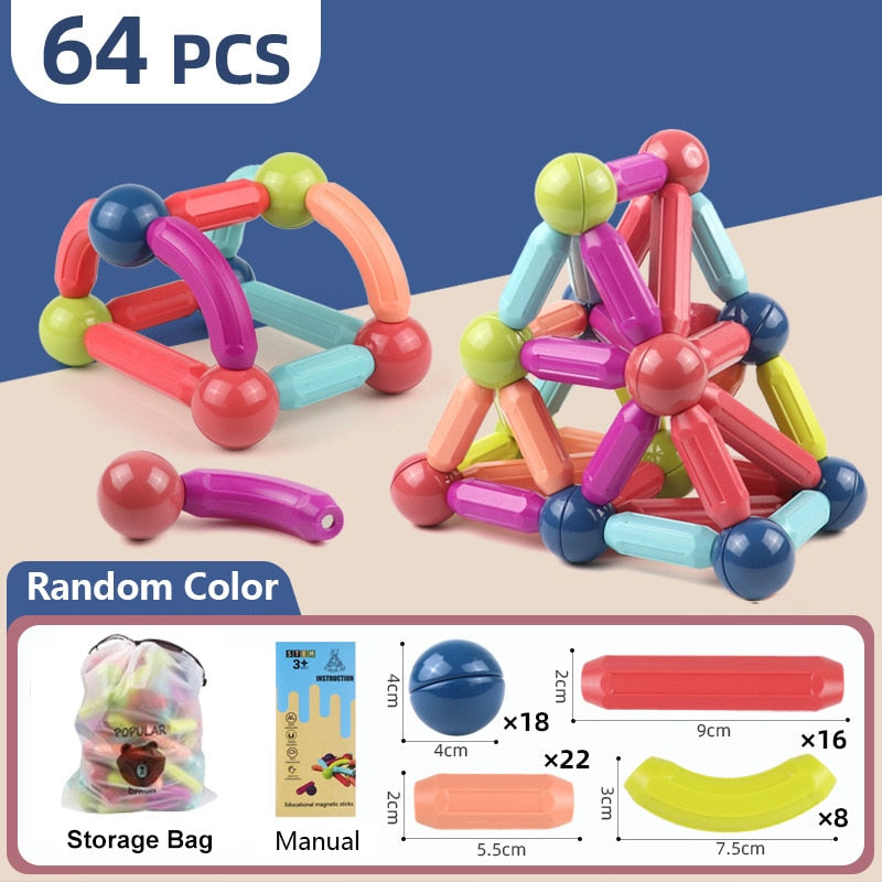 Educational Fun Magnetic Building Blocks