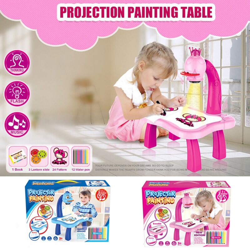 Mini Led Projector Drawing Table