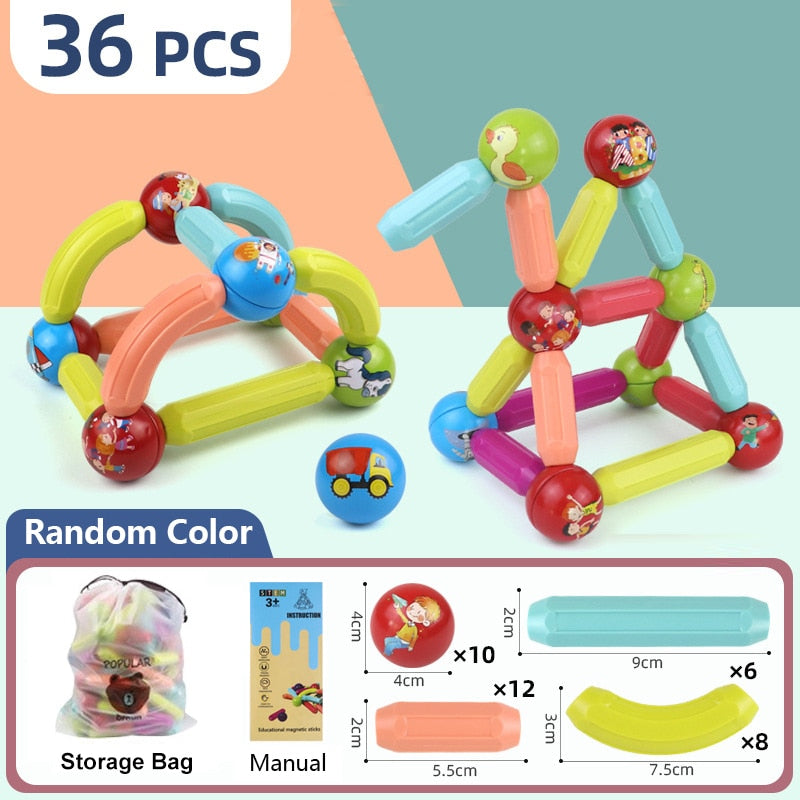 Educational Fun Magnetic Building Blocks