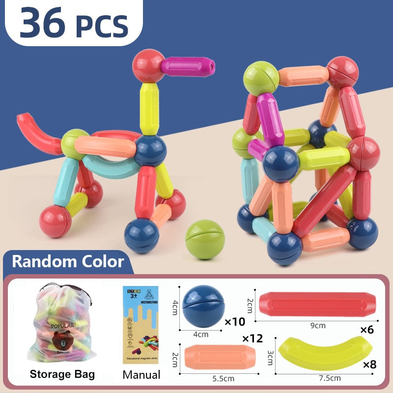 Educational Fun Magnetic Building Blocks