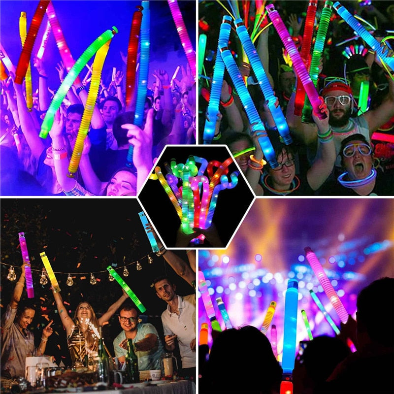 1pcs Pop Tubes luminous/LED Sensory