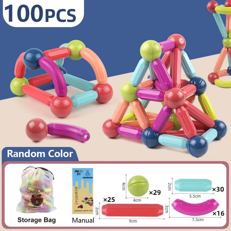 Educational Fun Magnetic Building Blocks