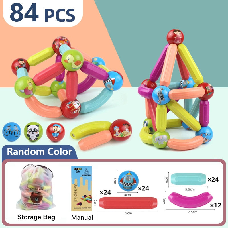 Educational Fun Magnetic Building Blocks