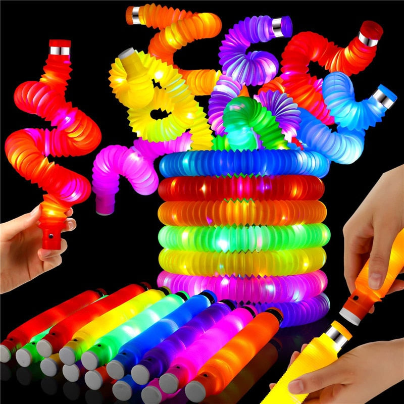 1pcs Pop Tubes luminous/LED Sensory