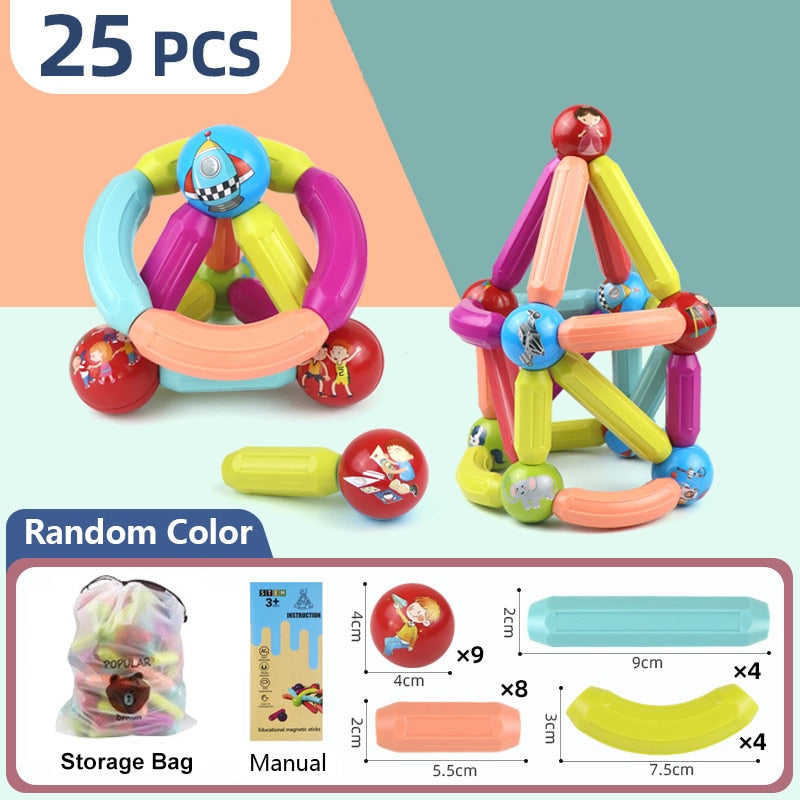 Educational Fun Magnetic Building Blocks