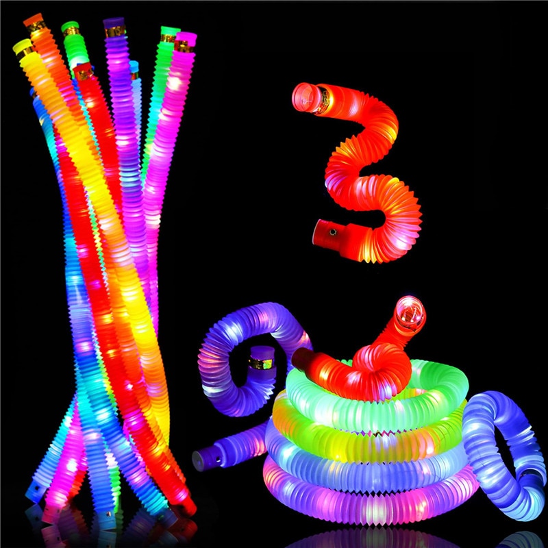 1pcs Pop Tubes luminous/LED Sensory
