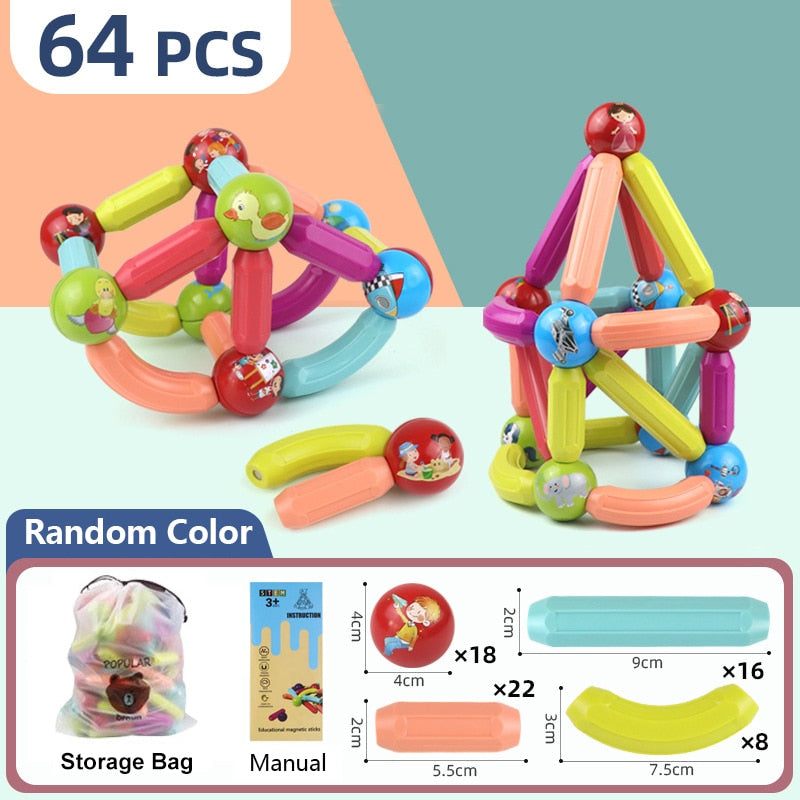 Educational Fun Magnetic Building Blocks