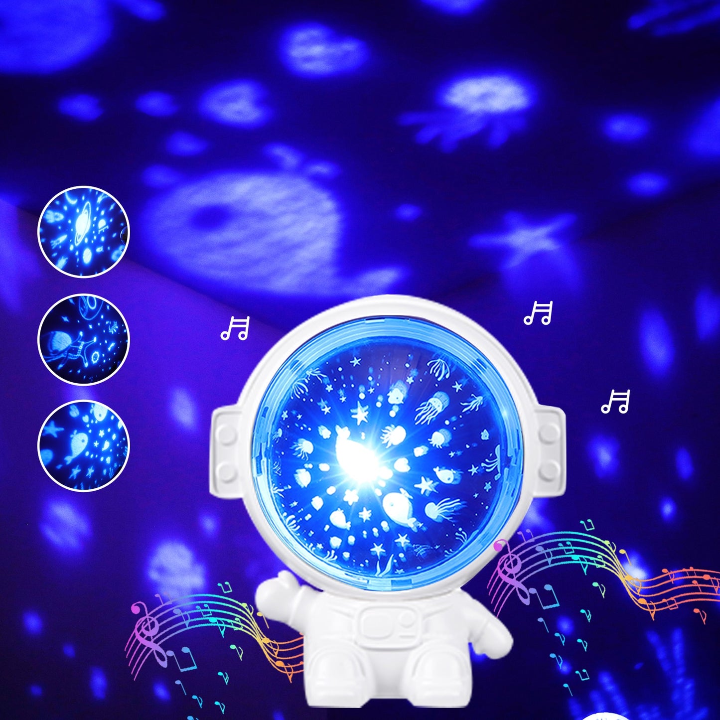 Astronaut Music Galaxy Star Projector Night light
