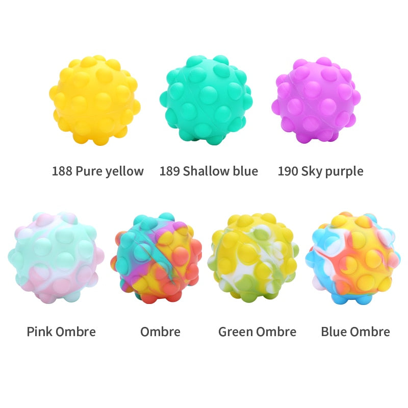 Rainbow Anti-stress Ball Push Bubble