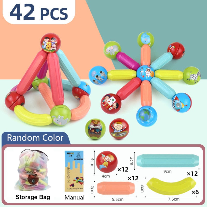 Educational Fun Magnetic Building Blocks