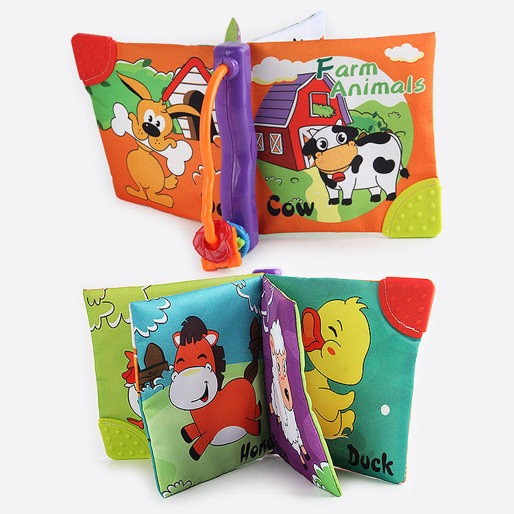 Educational and Animal Sensory Cloth Book