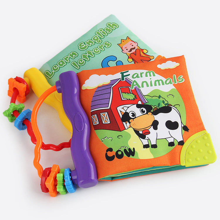 Educational and Animal Sensory Cloth Book