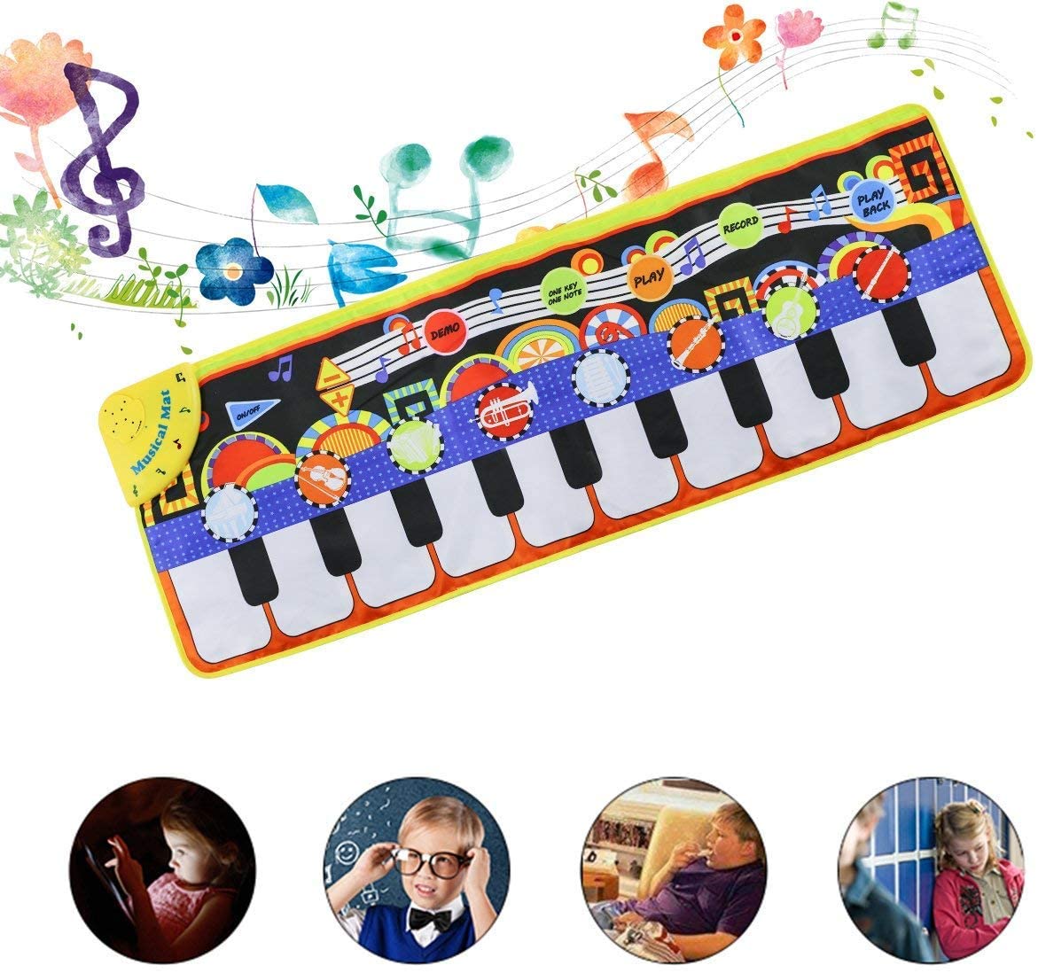 Music Keyboard Mat with build speaker