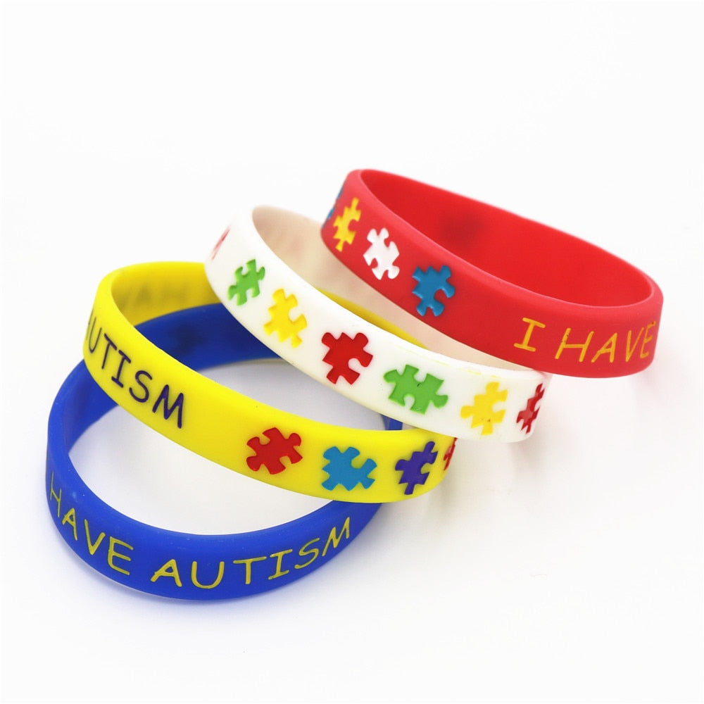 1PC I Have Autism Wristbands Multicolor