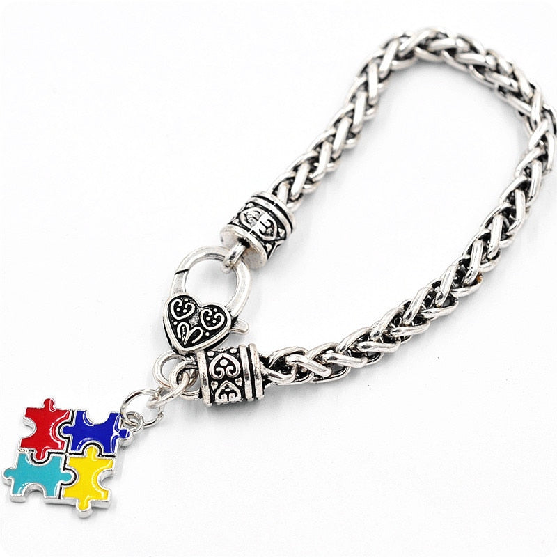 Autism Awareness Charm Bracelet