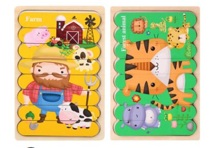 Double Sided Strip 3D Puzzles educational