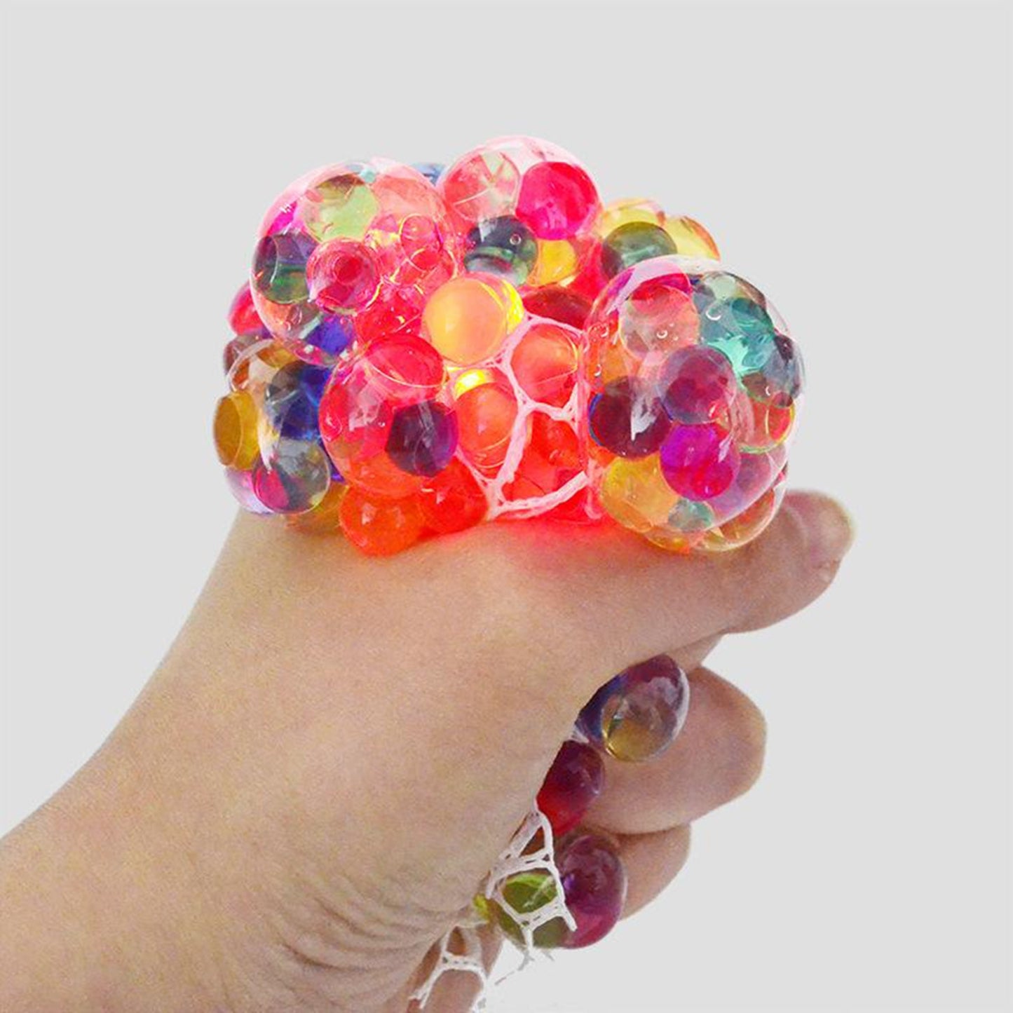 Squishy Mesh Ball LED Glitter sensory Toys