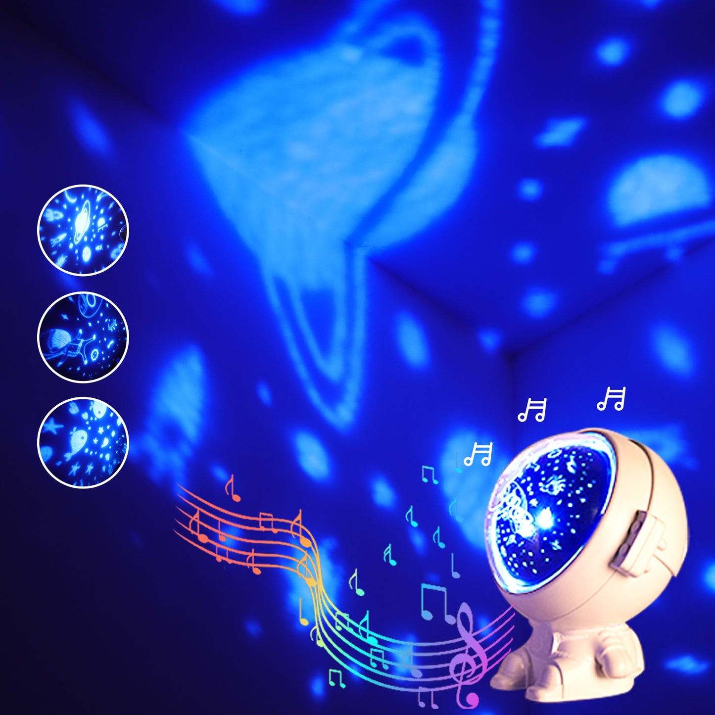 Astronaut Music Galaxy Star Projector Night light