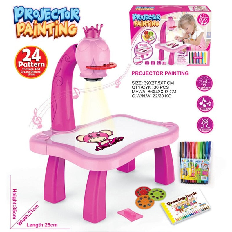 Mini Led Projector Drawing Table