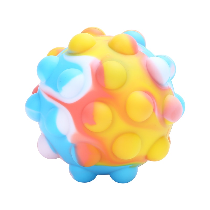 Rainbow Anti-stress Ball Push Bubble