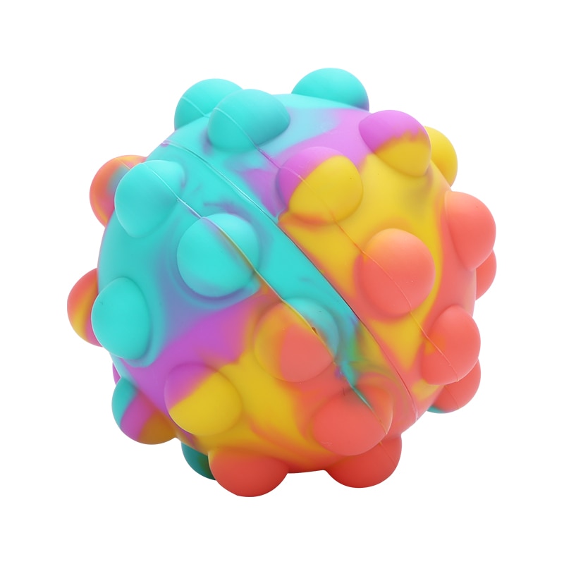 Rainbow Anti-stress Ball Push Bubble