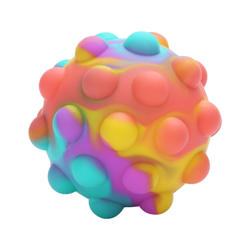Rainbow Anti-stress Ball Push Bubble