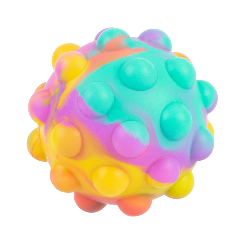 Rainbow Anti-stress Ball Push Bubble